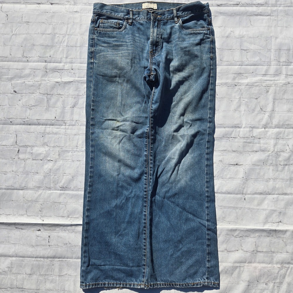Aeropostale Benton Original Bootcut Jeans Mens 34x34 Blue Y2K Skater Grunge